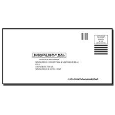 Business Reply Envelopes (Springfield Convention & Visitors Bureau)