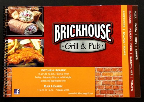 Durable Menus (Brickhouse Grill & Pub)